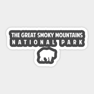 Great Smoky Mountains National Park Bear Retro Sticker